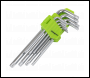 Sealey S01262 Siegen Long TRX-Star* Key Set 9pc