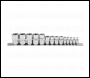 Sealey S01265 Siegen TRX-Star* Socket Set E4-E24 1/4 inch , 3/8 inch  & 1/2 inch Sq Drive 14pc