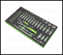 Sealey S01271 Siegen Socket Set with Tool Tray 1/4 inch  & 1/2 inch Sq Drive 62pc