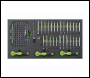 Sealey S01275 Siegen Specialised Bit Set & Folding Hex Keys with Tool Tray 170pc