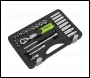 Sealey S01286 Siegen Extendable Ratchet Socket Set 1/4 inch Sq Drive 26pc