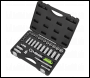 Sealey S01287 Siegen Extendable Ratchet Socket Set 3/8 inch Sq Drive 34pc