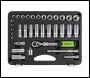 Sealey S01287 Siegen Extendable Ratchet Socket Set 3/8 inch Sq Drive 34pc