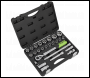 Sealey S01288 Siegen Extendable Ratchet Socket Set 1/2 inch Sq Drive 26pc
