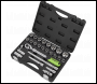 Sealey S01288 Siegen Extendable Ratchet Socket Set 1/2 inch Sq Drive 26pc