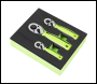 Sealey S01330 Stubby Ratchet Wrench Set 3pc