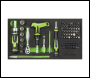 Sealey S01346 Siegen Mini Toolbox 2 Drawer with 111pc Tool Kit - Green