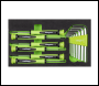Sealey S01346 Siegen Mini Toolbox 2 Drawer with 111pc Tool Kit - Green