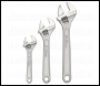 Sealey S0448 Adjustable Wrench Set 3pc 150, 200 & 250mm