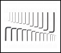 Sealey S0465 Siegen Hex Key Set 25pc
