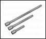 Sealey S0718 Extension Bar Set 3pc 1/4 inch Sq Drive