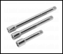 Sealey S0719 Extension Bar Set 3pc 3/8 inch Sq Drive