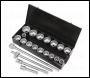 Sealey S0768 Socket Set 21pc 1 inch Sq Drive 6pt WallDrive® Metric