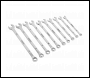 Sealey S0832 Siegen Extra-Long Combination Spanner Set 10pc
