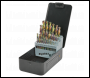 Sealey S0938 Siegen HSS Edge Ground Drill Bit Set 25pc - DIN 338