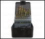 Sealey S0938 Siegen HSS Edge Ground Drill Bit Set 25pc - DIN 338