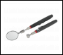 Sealey S0940 Telescopic Magnetic Pick-Up Tool & Inspection Mirror Set 2pc