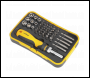 Sealey S0979 Siegen Ratchet Screwdriver Socket & Bit Set 45pc