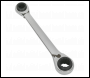 Sealey S0983 Ratchet Ring Spanner 4-in-1 Reversible Metric