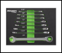 Sealey S0984 Premier Imperial Combination Ratchet Spanner Set in EVA Foam Tray 8pc