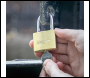Sealey S0987 Siegen Brass Body Padlock with Brass Cylinder 40mm