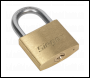 Sealey S0987 Siegen Brass Body Padlock with Brass Cylinder 40mm