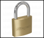 Sealey S0992 Siegen Brass Body Padlock with Brass Cylinder Keyed Alike - Pack of 4