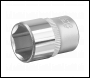 Sealey S1413 Premier Socket 1/4 inch Sq Drive 13mm