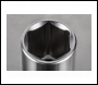 Sealey S3819D Premier Deep Socket 3/8 inch Sq Drive 19mm
