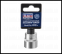 Sealey S3821 Premier Socket 3/8 inch Sq Drive 21mm