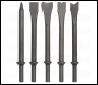 Sealey SA11C Air Hammer Chisel Set 5pc 170mm .401 inch  Shank