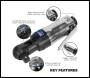 Sealey SA231 Super Stubby Air Ratchet Wrench 3/8 inch Sq Drive