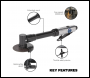 Sealey SA2501 Long Reach Straight Air Cut-Off Tool 75mm