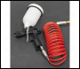 Sealey SA305 PE Coiled Air Hose with Couplings 5m x 5mm