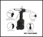 Sealey SA312 Air/Hydraulic Riveter