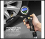 Sealey SA332D Digital Pistol Grip Tyre Inflator with Clip-On Connector