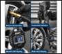 Sealey SA500 Rechargeable Digital Tyre Inflator with Clip-On Connector