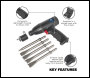 Sealey SA613 Premier Medium Stroke Composite Air Hammer Kit