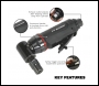 Sealey SA653 Premier 90° Midi Air Die Grinder 6mm
