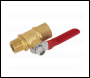 Sealey SA906 Lever Ball Valve 1/4 inch BSPT Male x 1/4 inch BSP Female