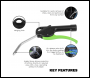 Sealey SA9230 Premier Air Blow Gun with Angled Lance 100mm & 1/4 inch BSP Air Inlet