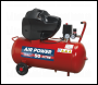 Sealey SAC05030F Air Compressor 50L V-Twin Direct Drive 3hp Oil Free