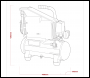 Sealey SAC0610E Air Compressor 6L Direct Drive 1hp