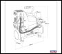 Sealey SAC0620A 6L Direct Drive Air Compressor 2hp - REFURBISHED - GRADE A