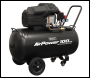 Sealey SAC10002 Air Compressor 100L V-Twin Oil Free Direct Drive 3hp