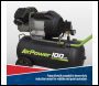 Sealey SAC10030VE 100L V-Twin Direct Drive Air Compressor 3hp