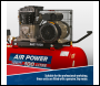 Sealey SAC1103B Air Compressor 100L Belt Drive 3hp with Cast Cylinders & Wheels