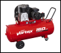 Sealey SAC1153B 150L Belt Drive Air Compressor with Cast Cylinders & Wheels 3.5hp