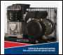 Sealey SAC1153B Air Compressor 150L Belt Drive 3hp with Cast Cylinders
