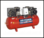 Sealey SAC1276B Air Compressor 270L Belt Drive 2 x 3hp with Cast Cylinders